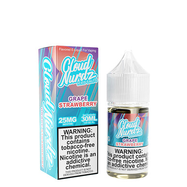 Cloud Nurdz Salt Iced Grape Strawberry 25 mg