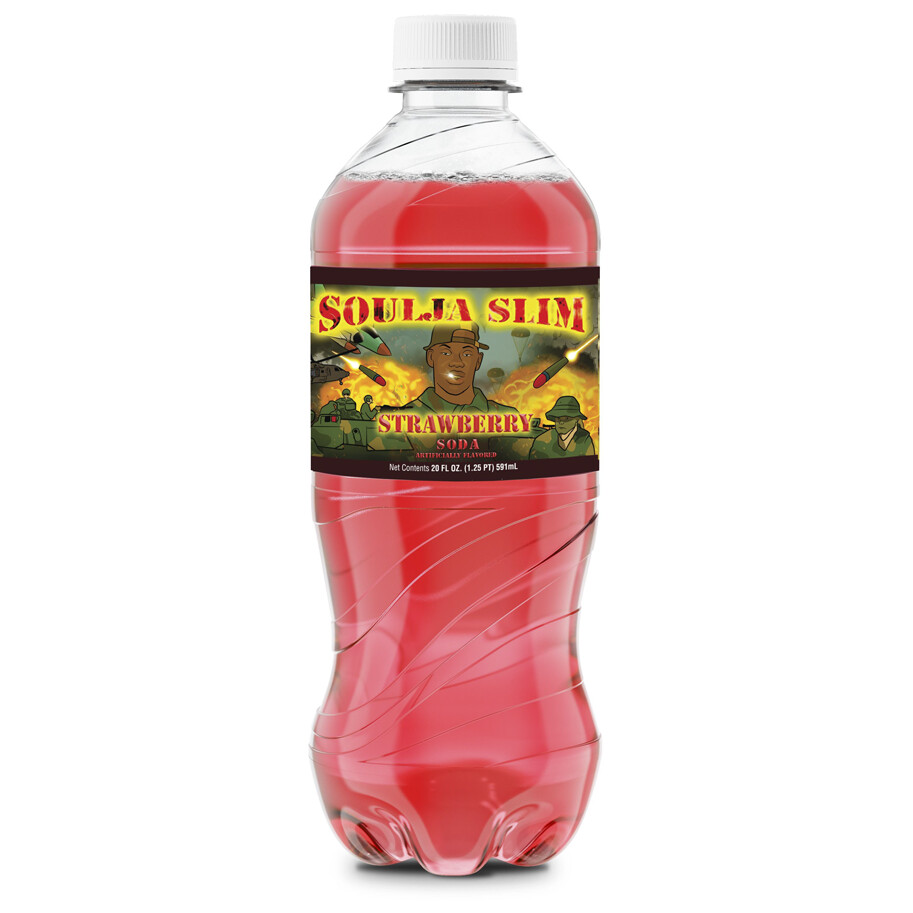 Exotic POP Soulja Slim Strawberry Soda 20 FL OZ