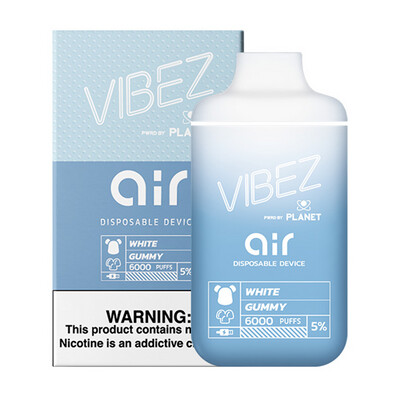 Vibez Air 6000 Puffs White Gummy