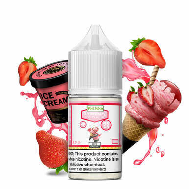 Pod Juice Salt Strawberry Ice Cream 55mg