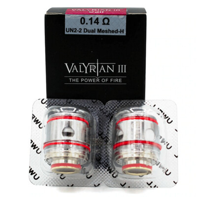 Uwell Valyrian 3 Coils 0.14 Dual Meshed PACK OF TWO