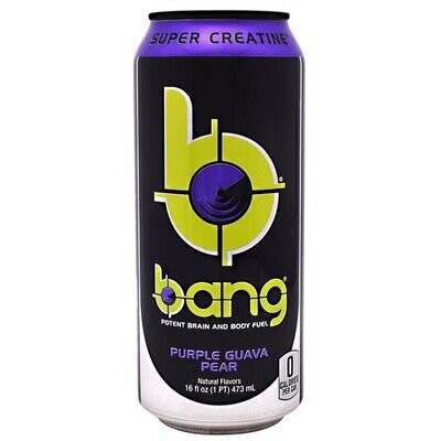 Bang Energy Drink Purple Guava Pear 16 Fl Oz