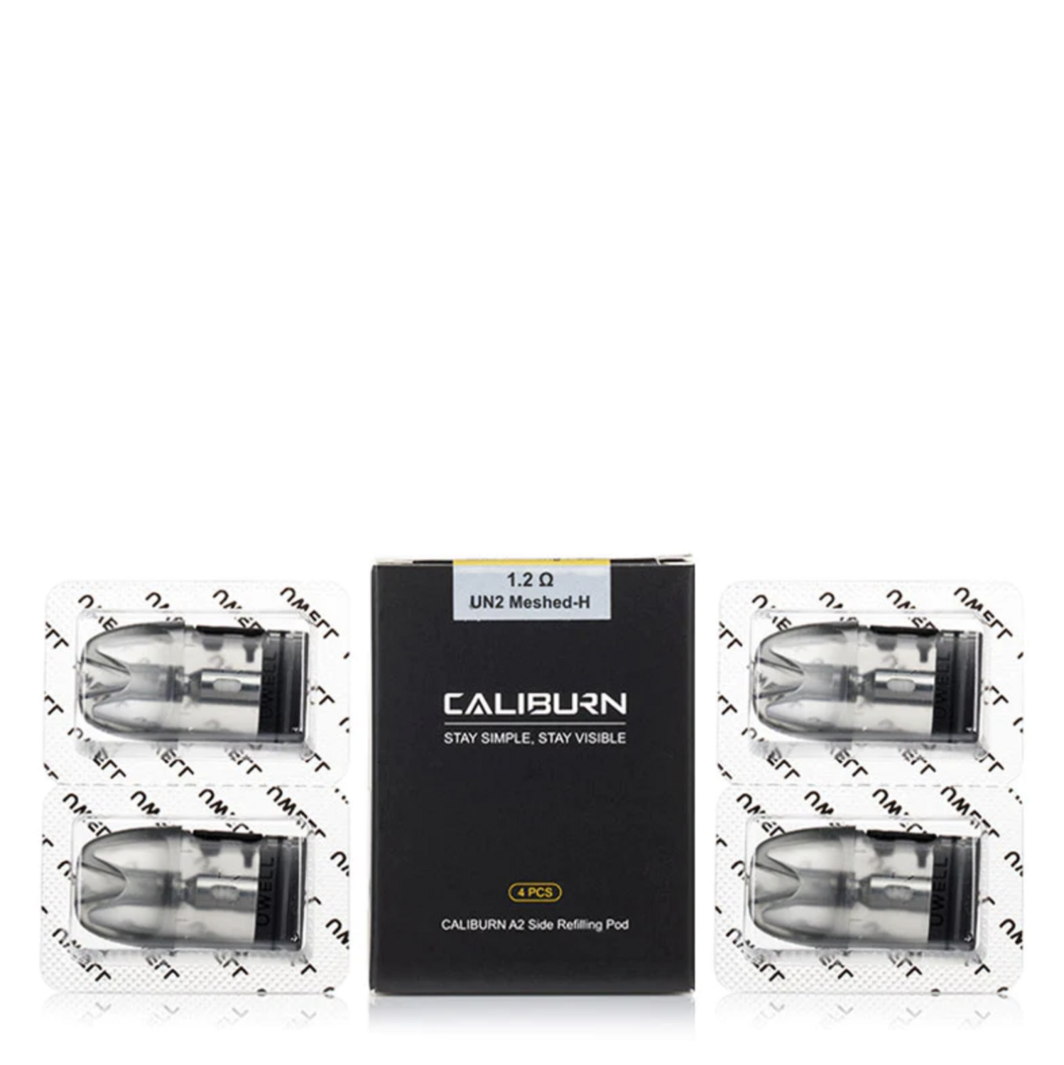 Uwell Caliburn A2/A2s Pod Cartridge Pack of 4 1.2 Side Refill