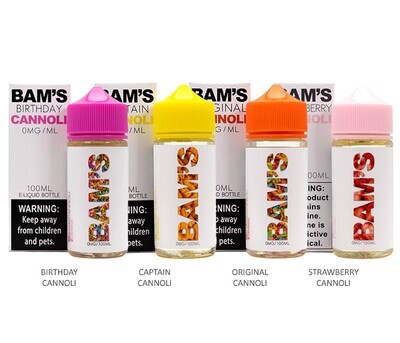 Bams Cannoli 100mL Zero Nic Ejuice