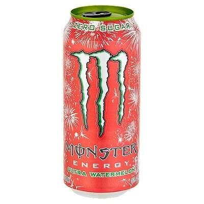 Monster Energy Drink Red Ultra Watermelon 16 Fl Oz