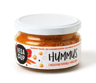 Humusas su kepinta paprika ir morkomis, 200 g Humusas su kepinta paprika ir morkomis, 200 g