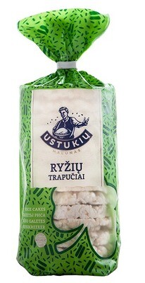 Ryžių trapučiai USTUKIŲ MALŪNAS, 100g Ryžių trapučiai USTUKIŲ MALŪNAS, 100g