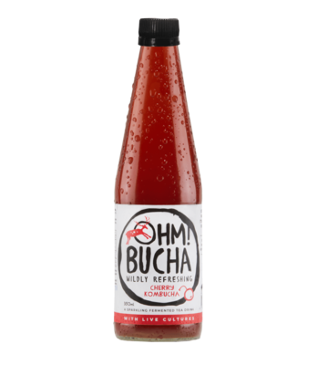 Vyšnių skonio kombučia, 350ml Vyšnių skonio kombučia, 350ml