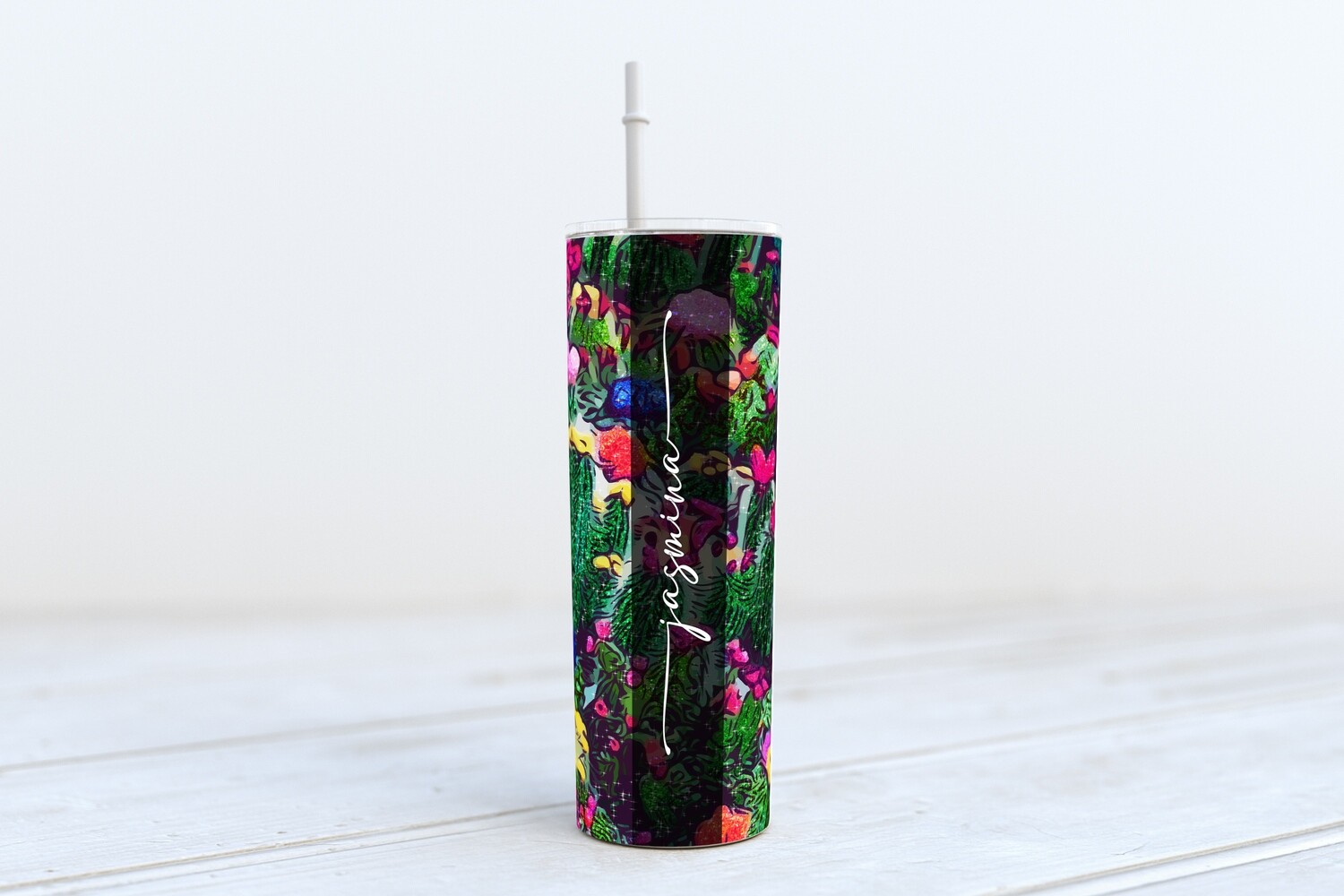 Cactus Flowers - 20oz Skinny TUMBLER PNG Sublimation