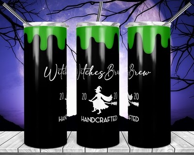 Witches Brew 2020 - Tie Dye Jack-  20oz Skinny TUMBLER PNG Sublimation