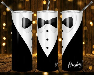 Bride and Groom - 20oz Taper + STRAIGHT TUMBLER PNG Sublimation