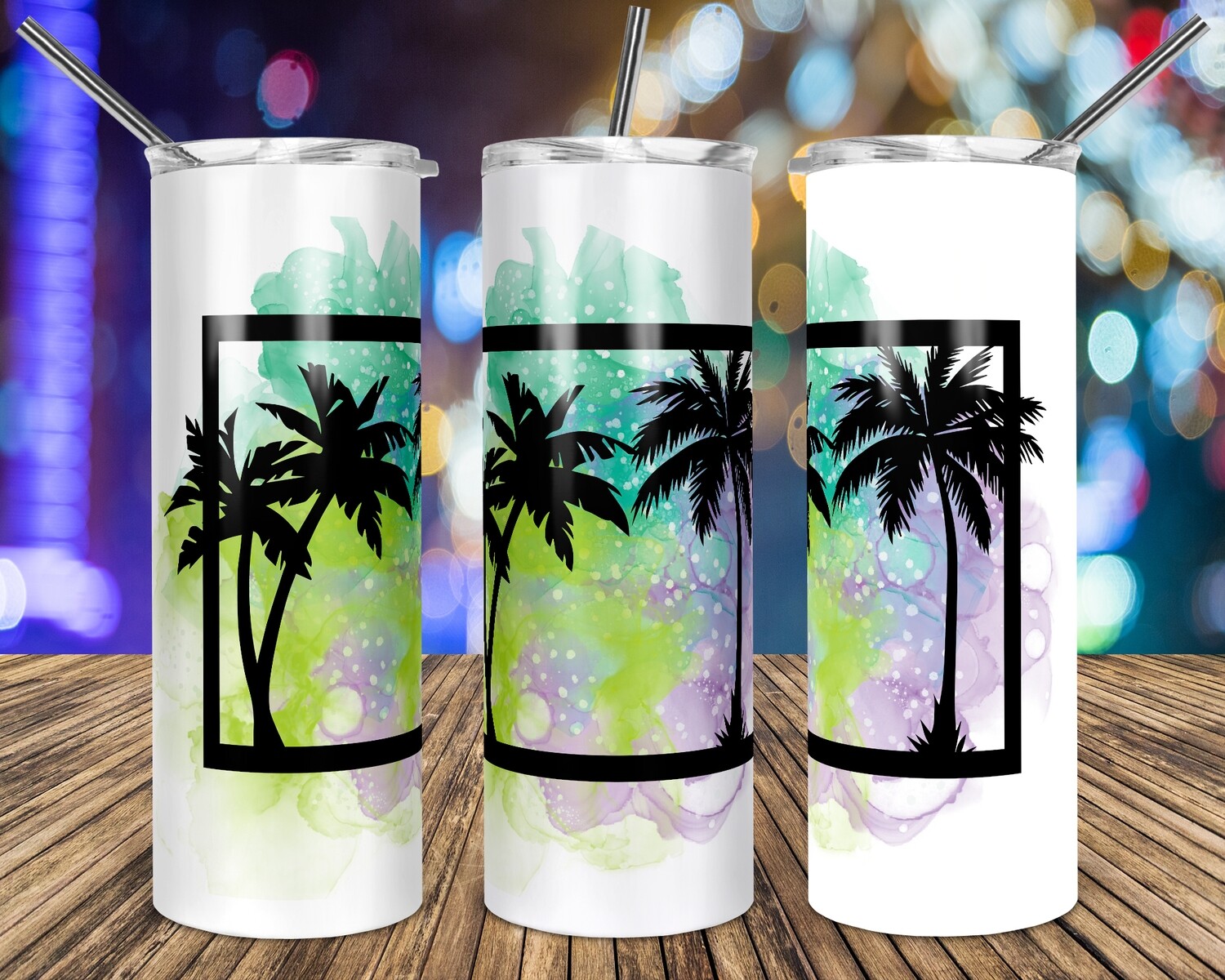 Tropical Palm Trees Frame  sublimation design - Sublimation design - Sublimation - DTG printing - Sublimation design download - Summer sublimation design