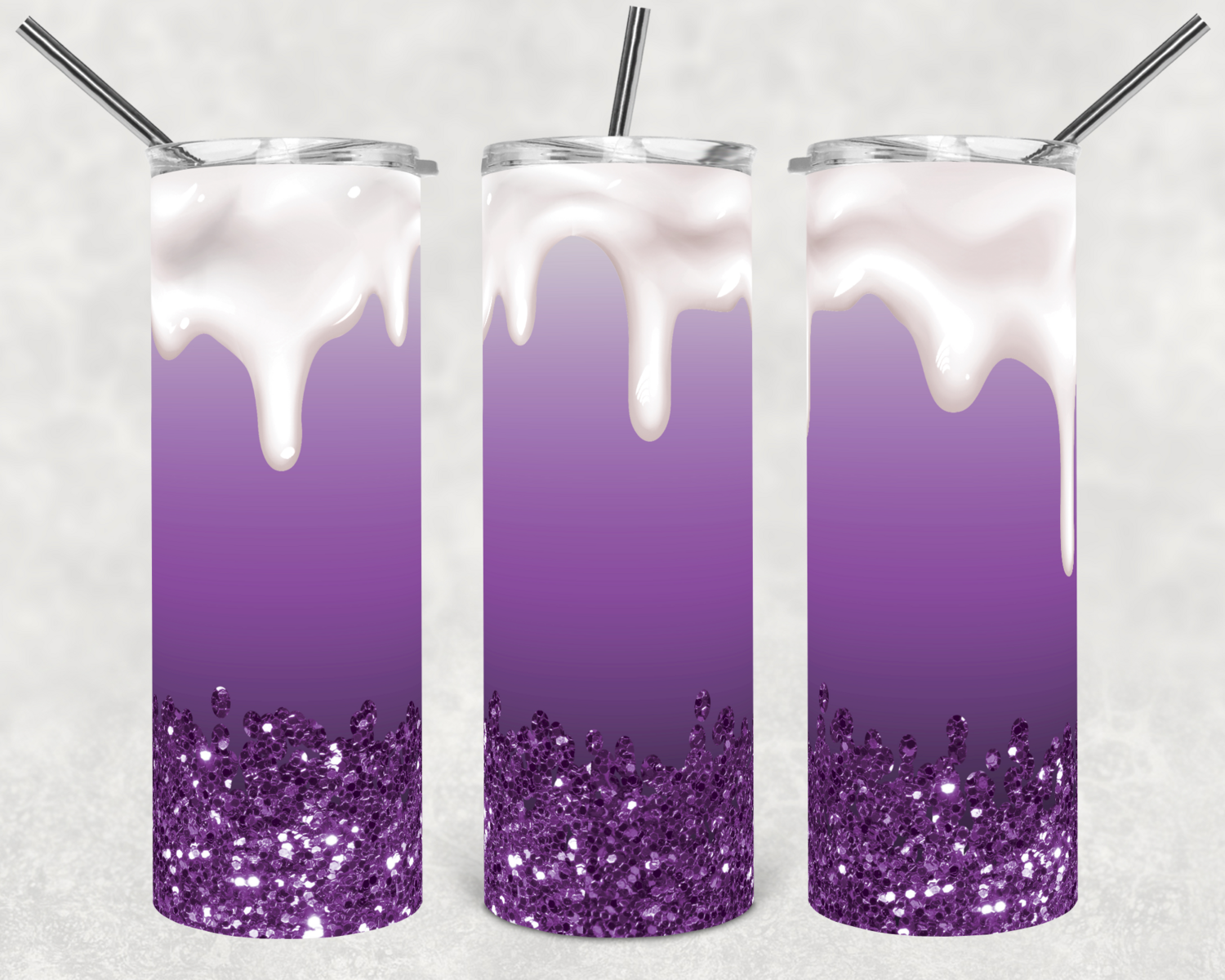 Purple Icing Drip- 20oz taper and Straight