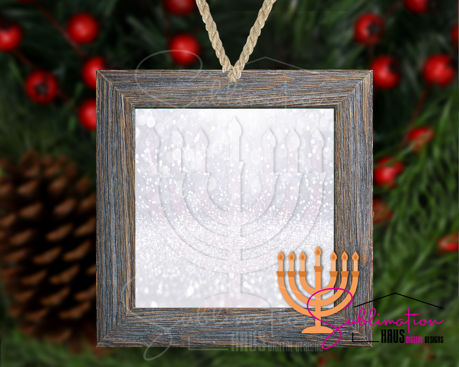 Hanukkah Ornament- Winter Holiday Ornament