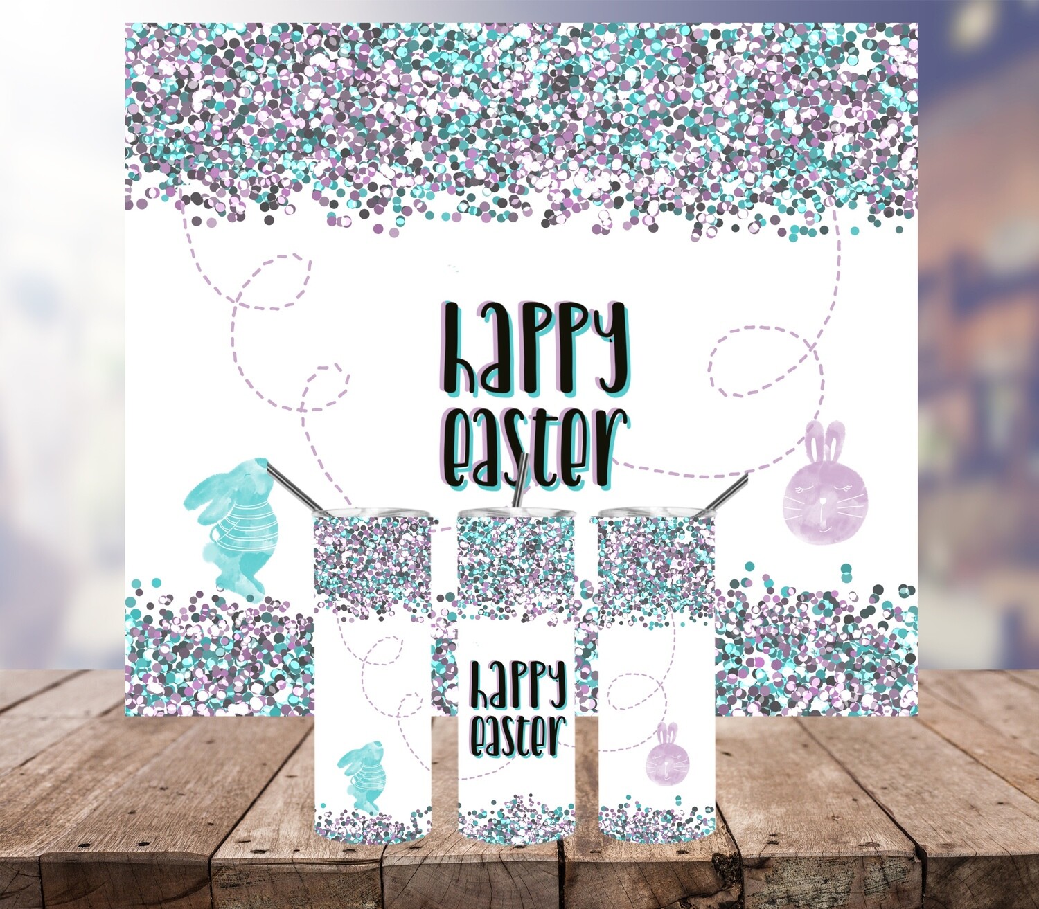 Happy Easter- 20oz Tumbler Design