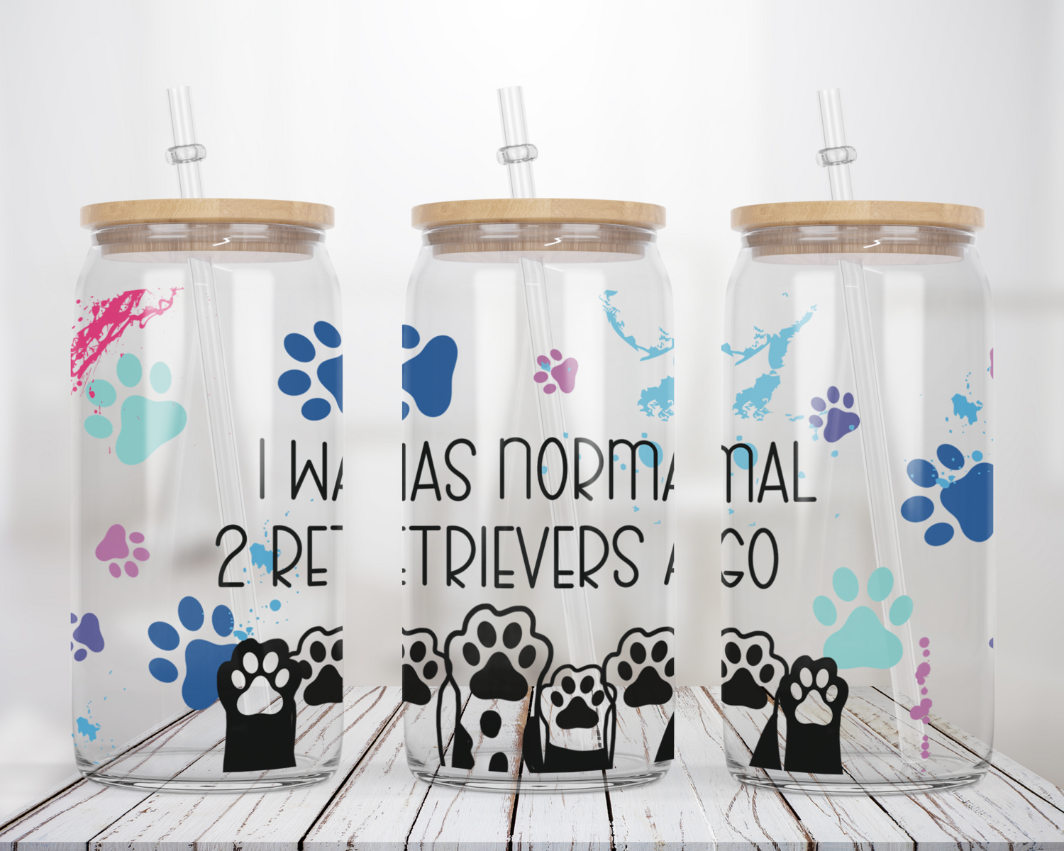 I was normal 2 Retrievers ago - Glass Can