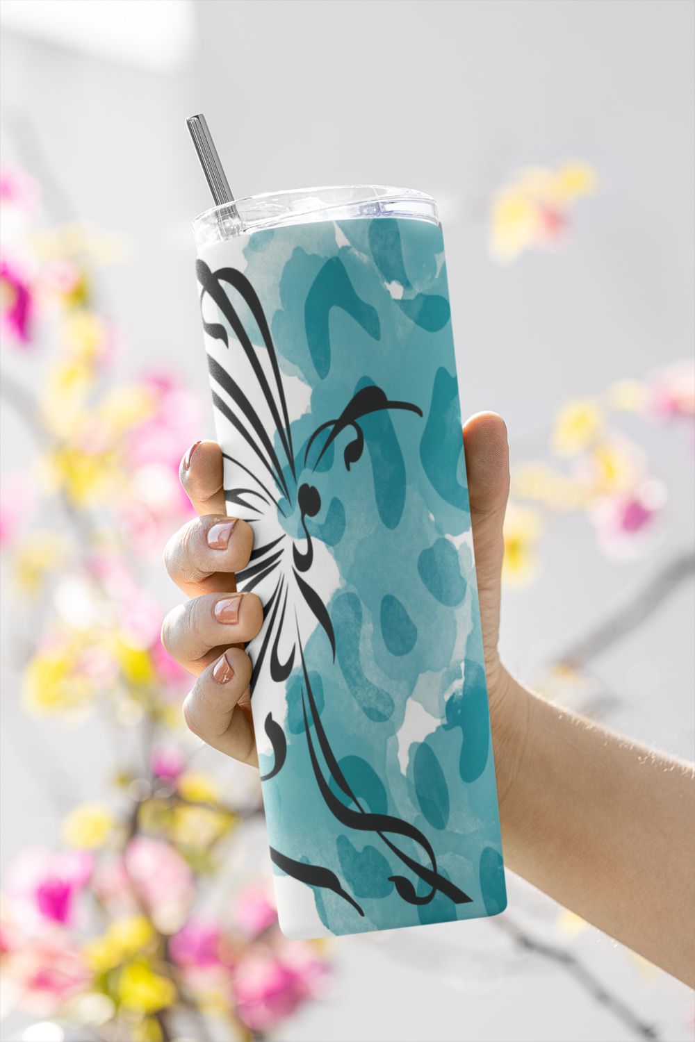 Butterfly Cheetah- 20oz Tumbler Design