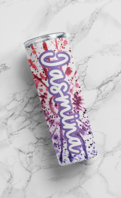 Paint Splatter Tie Dye Seamless - 20oz Tumbler Design