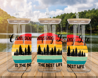Camping Life is the Best life  -  Glass Can