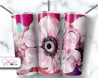 Big Pink Flower -  20oz Tumbler Design