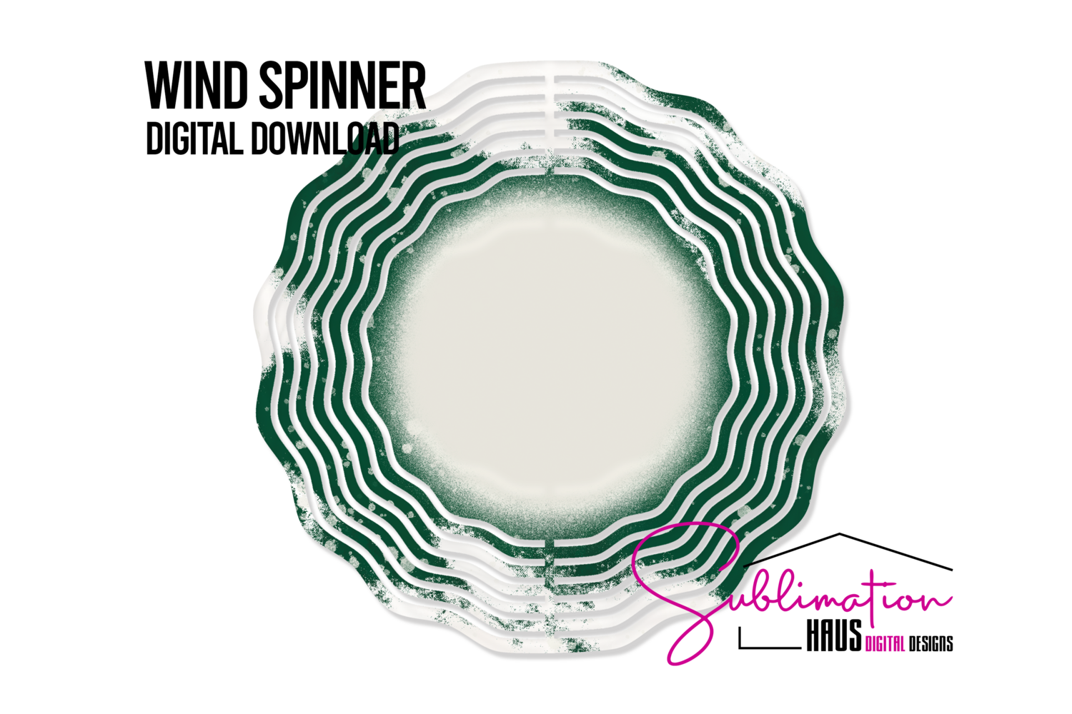 Wind Spinner - Green White