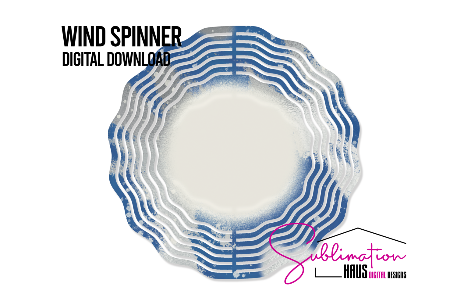 Wind Spinner - Blue Silver