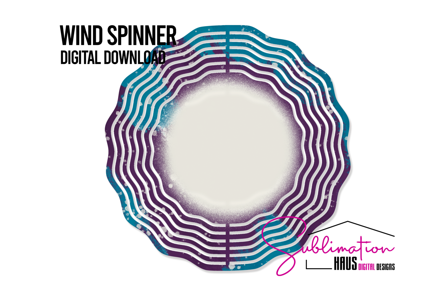Wind Spinner - Purple Teal