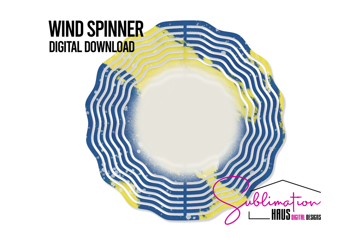 Wind Spinner - Blue Yellow