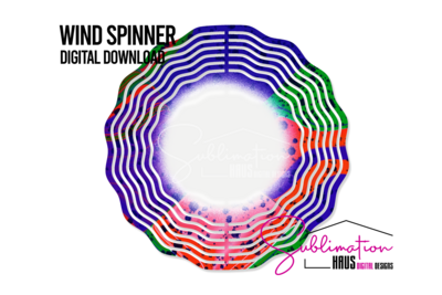 Wind Spinner - Bright Neon Splash