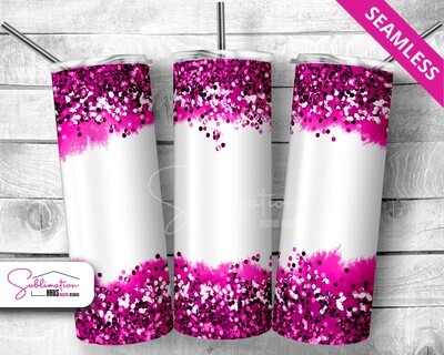 Pink Chunky Glitter -  20oz Tumbler Design