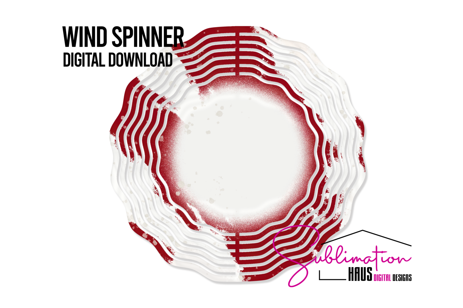 Wind Spinner - Red and White