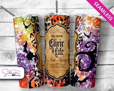 Halloween Elixir of Life 20oz Tumbler Design