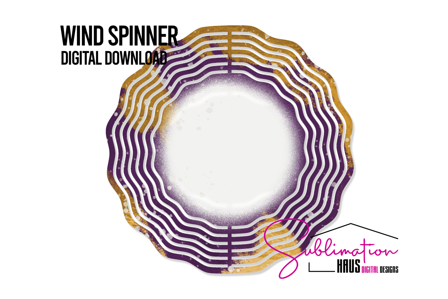 Wind Spinner -Purple Gold