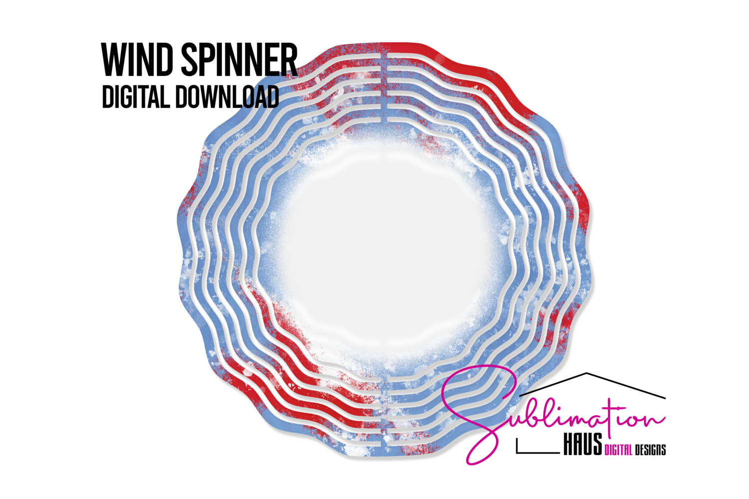 Wind Spinner - Blue Red