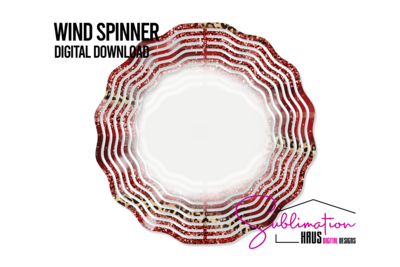 Wind Spinner - Red Leopard Plaid