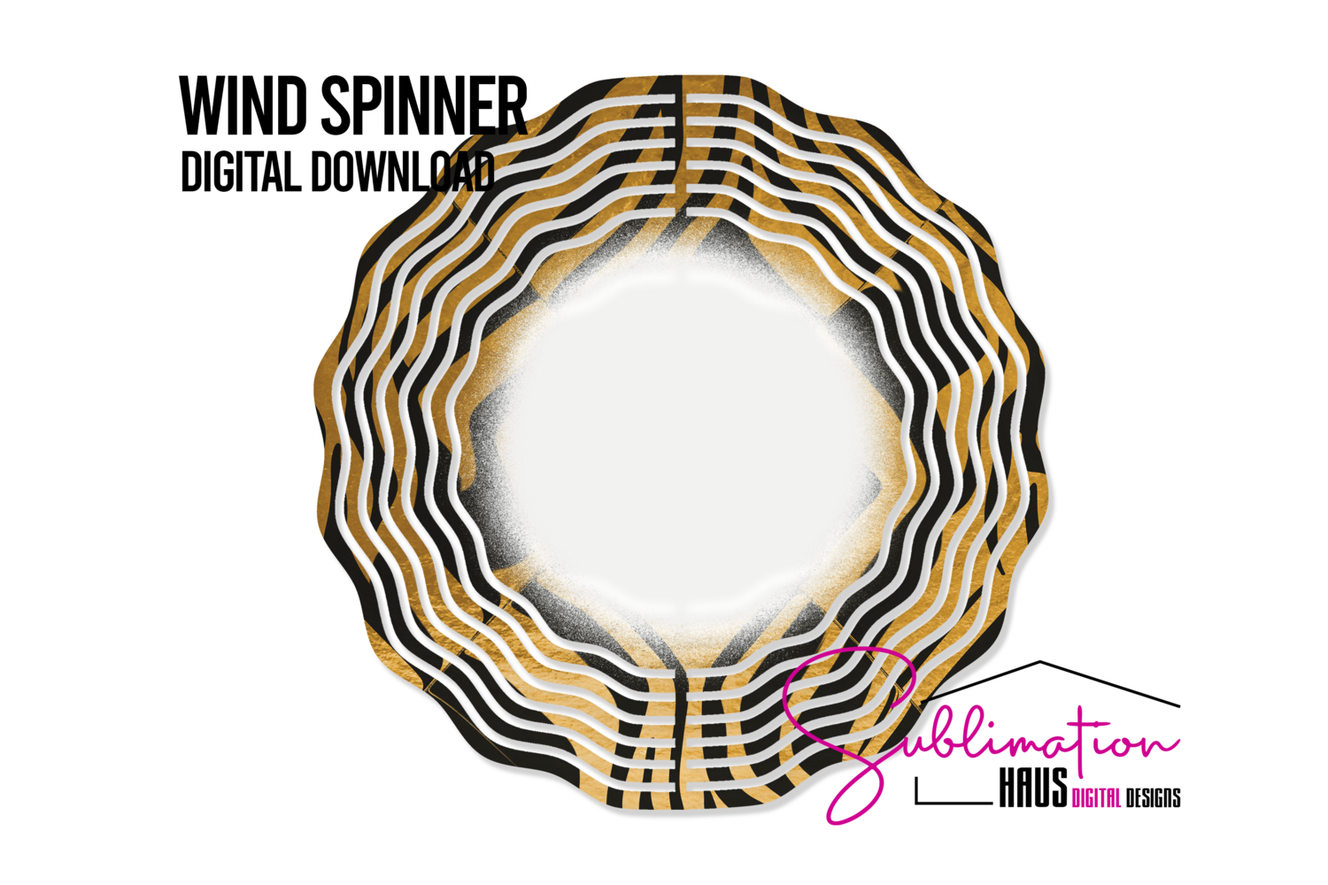 Wind Spinner - Gold Black