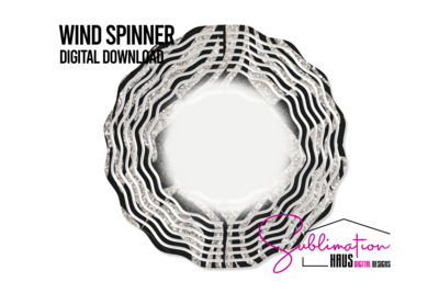 Wind Spinner - Silver Black