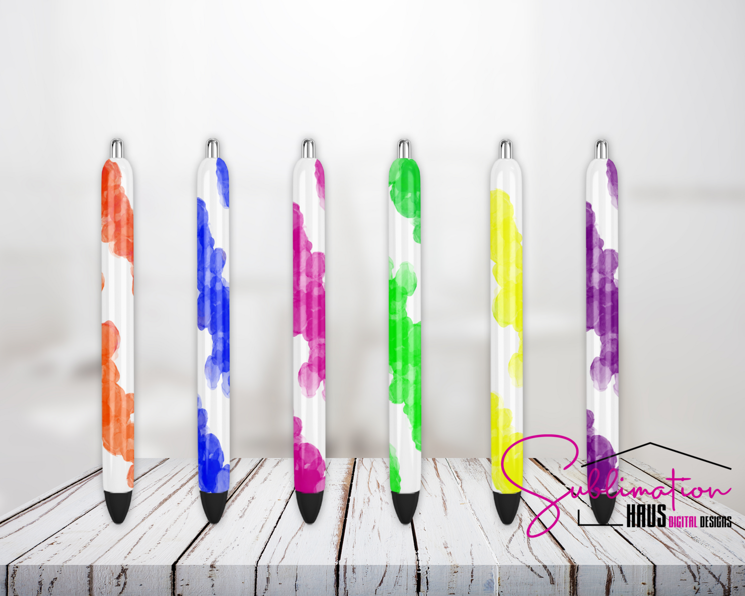SET - 6 Neon Pen Designs - DIGITAL DOWNLOAD