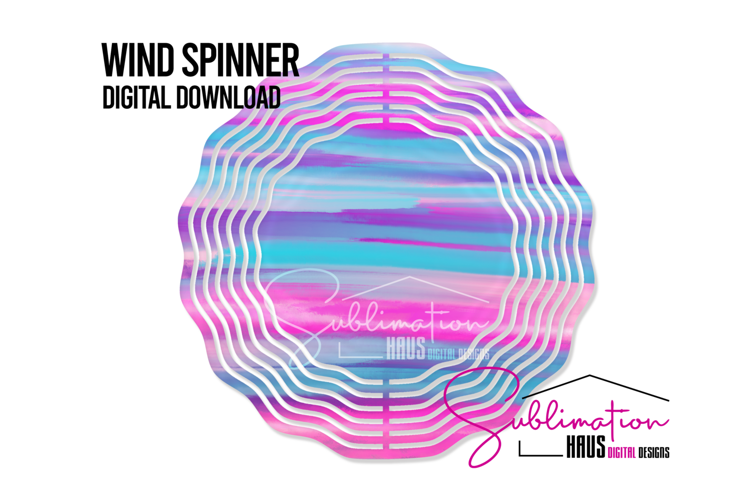 Wind Spinner - Abstract Pink