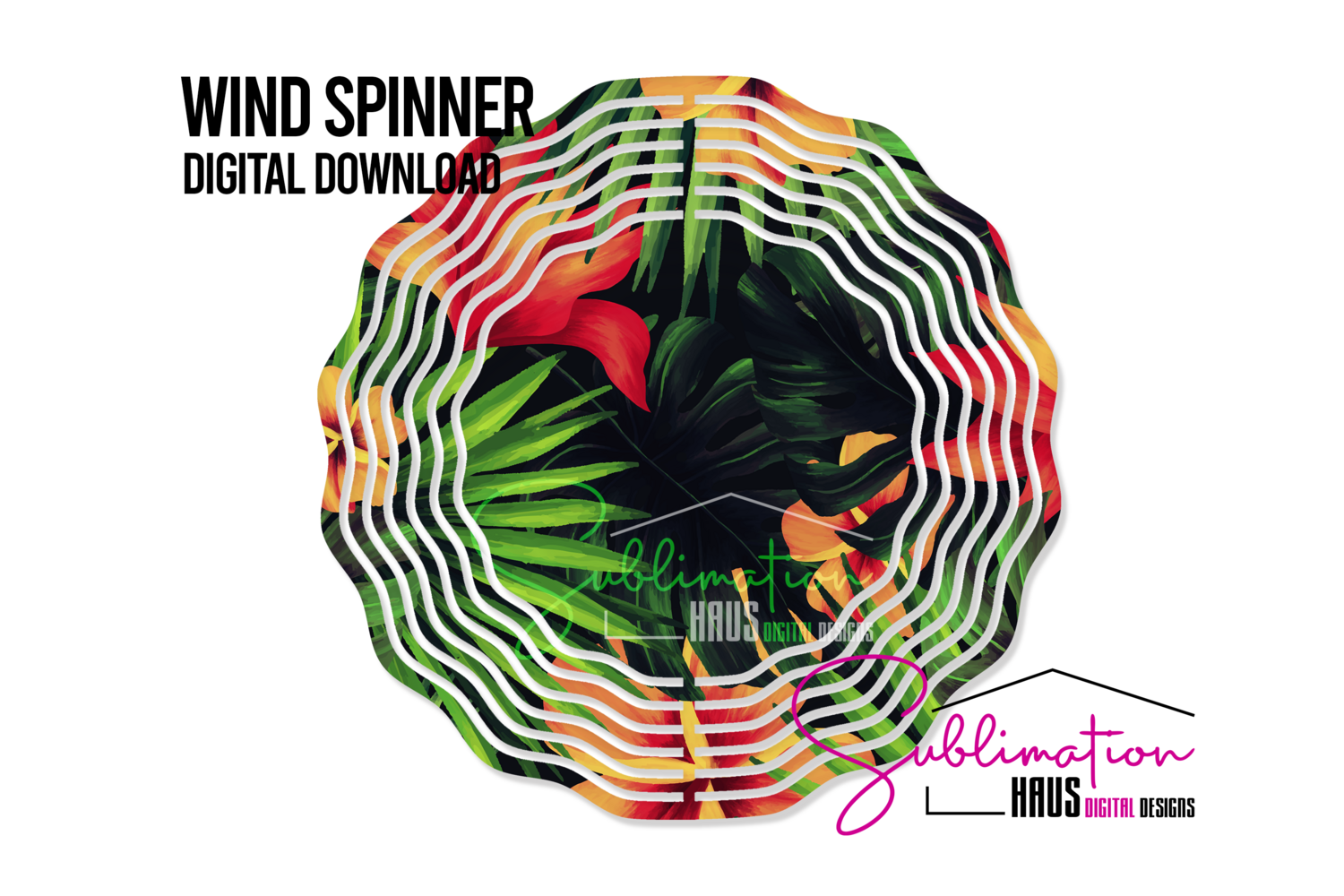 Wind Spinner - Tropical Dark