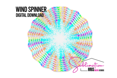 Wind Spinner - Glitter Swirls