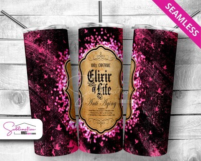 Halloween Potion Elixir HOT PINK - 20oz Tumbler Design