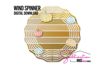Wind Spinner PNG - Tan Pumpkins