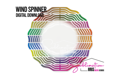 Wind Spinner PNG -Multi Gradient