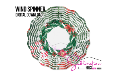 Wind Spinner PNG - Christmas Wreath