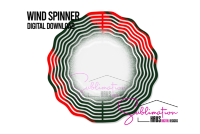 Wind Spinner PNG - Red and Green