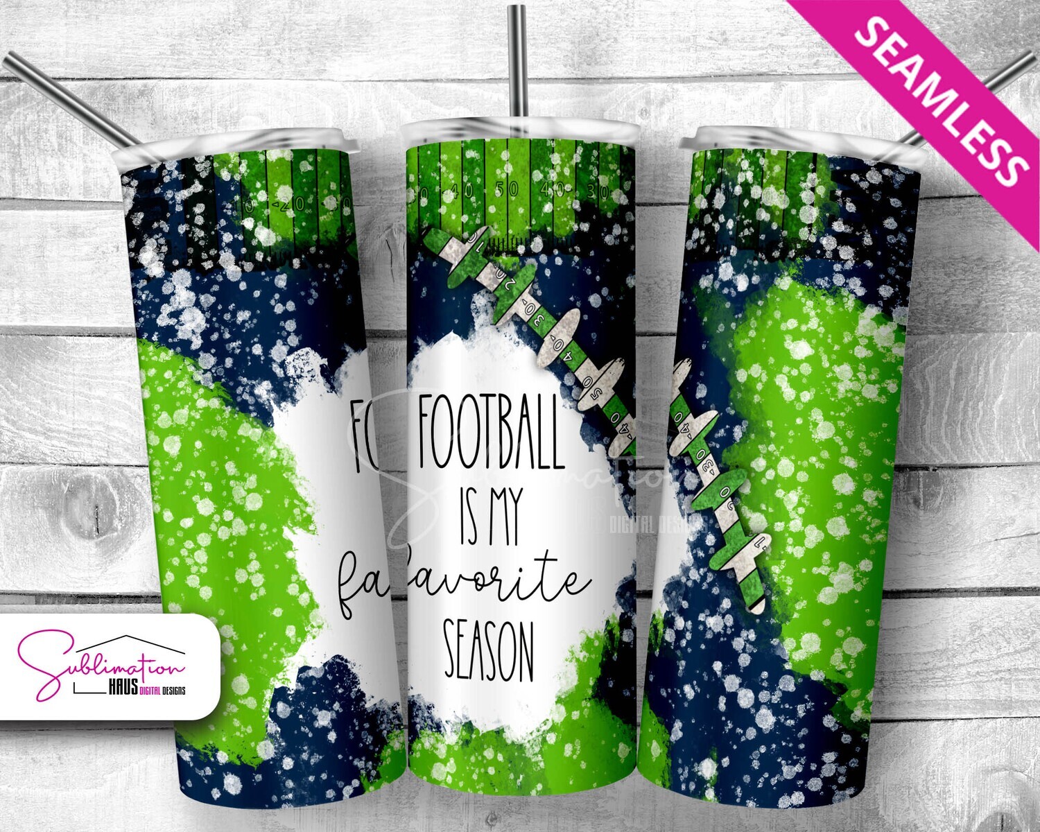 FOOTBALL is my Favorite Season - Green Blue