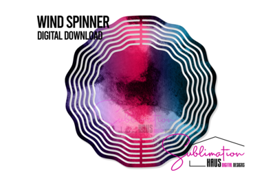Wind Spinner PNG - Abstract Pink/Blue