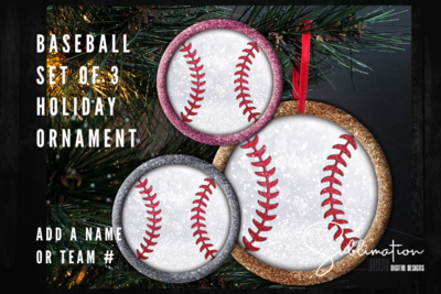 Baseball Ornament SUBLIMATION