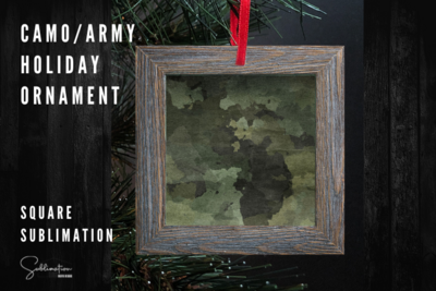 Camo Army Ornament SUBLIMATION